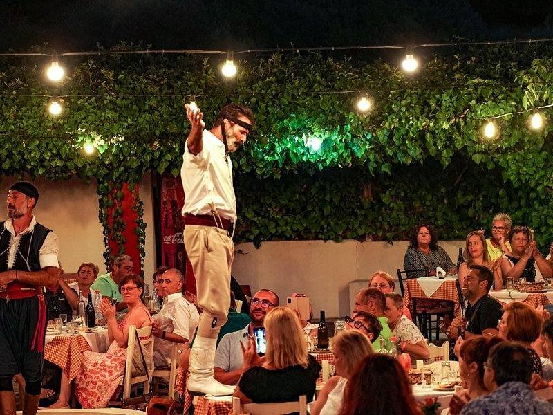 Meze dinner Crete Greece taverna