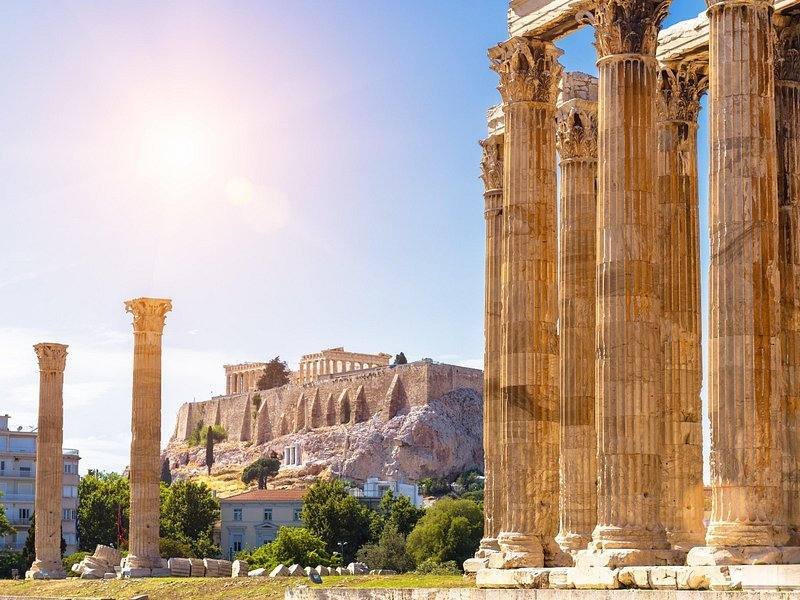 Acropolis sunrise Athens Greece